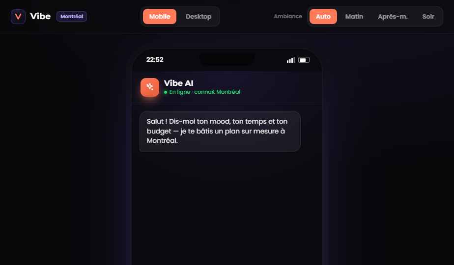 Vibe AI — assistant conversationnel